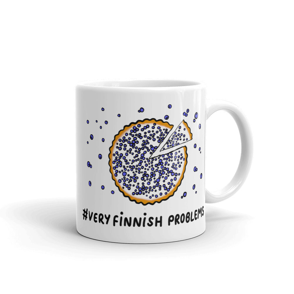 Feed Me Mustikkapiirakka Finnish Food Mug - alternate view - Very Finnish Problems