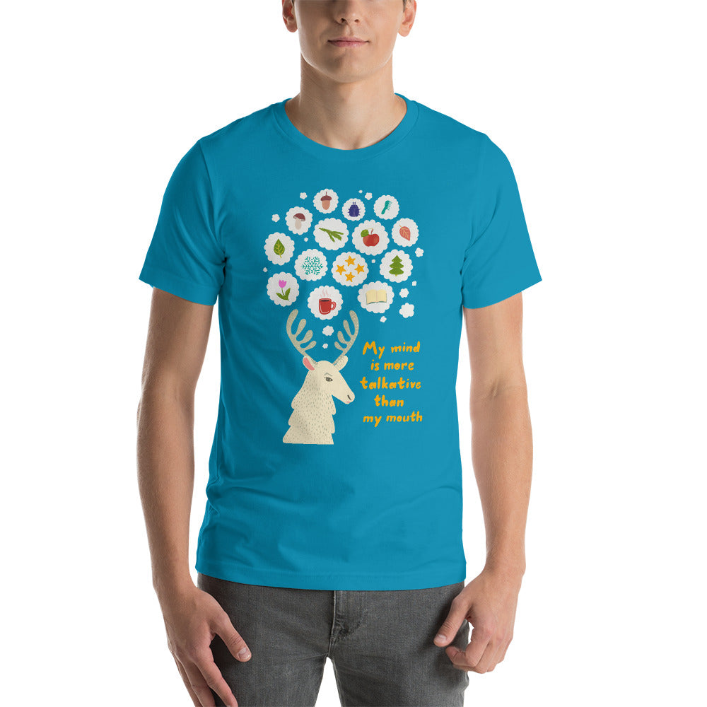 Talkative Mind Finnish Introvert T-Shirt - Finnish t-shirt from Very Finnish Problems