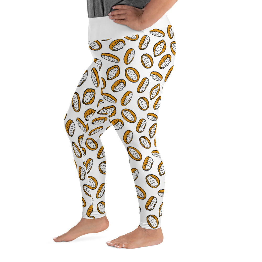 Karelian Pies Plus Size Finnish Food Leggings - Finnish leggings from Very Finnish Problems