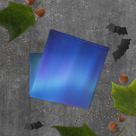 Northern Lights (Sapphire) Finnish Face Mask - alternate view - Very Finnish Problems