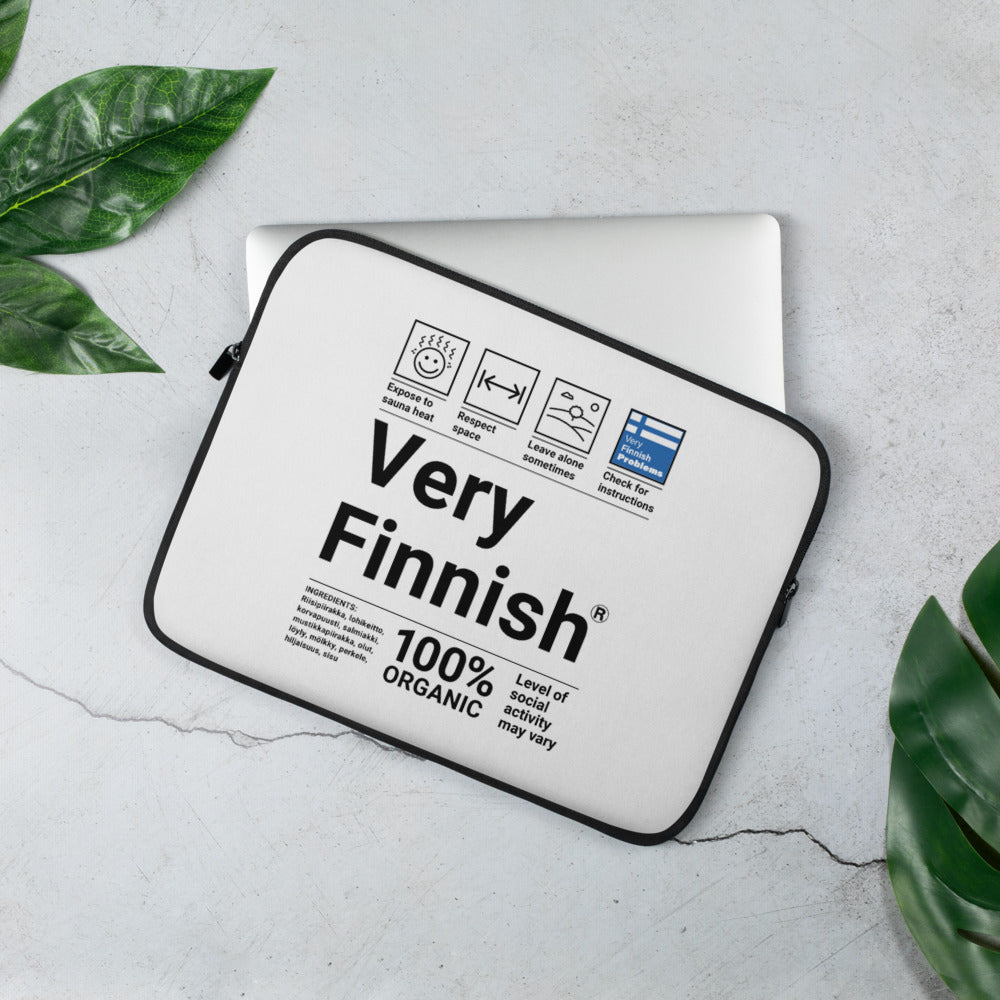 Very Finnish Laptop Sleeve Humour Accessory - alternate view - Very Finnish Problems