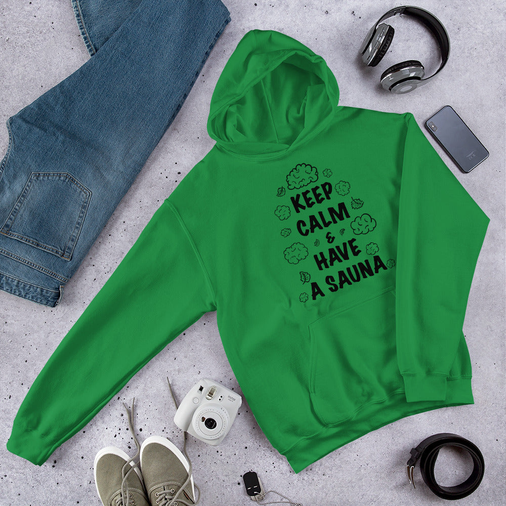 Keep Calm Finnish Sauna Hoodie - Finnish hoodie from Very Finnish Problems