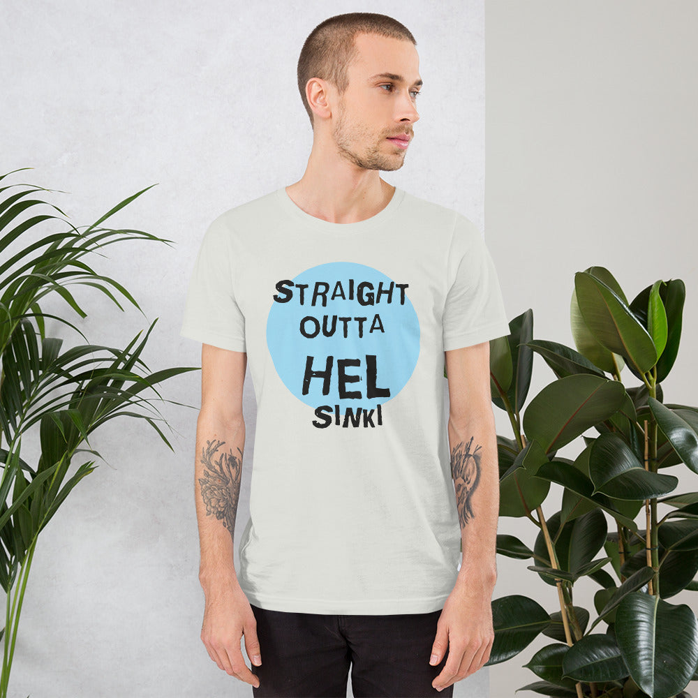 Straight Outta Hel II Finnish Helsinki T-Shirt - Finnish t-shirt from Very Finnish Problems