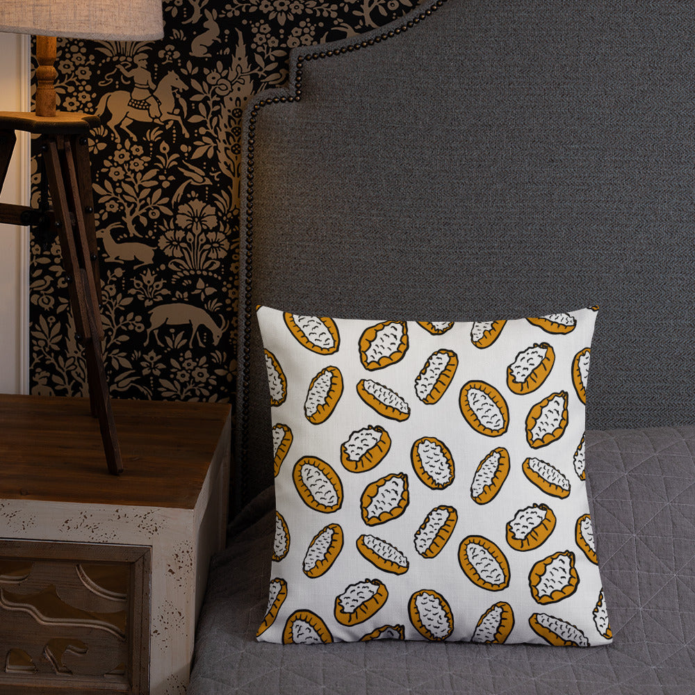 Karjalanpiirakka Finnish Food Pillow - Finnish pillow from Very Finnish Problems
