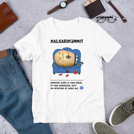 Kalsarikännit Finnish Introvert T-Shirt - Very Finnish Problems official t-shirt