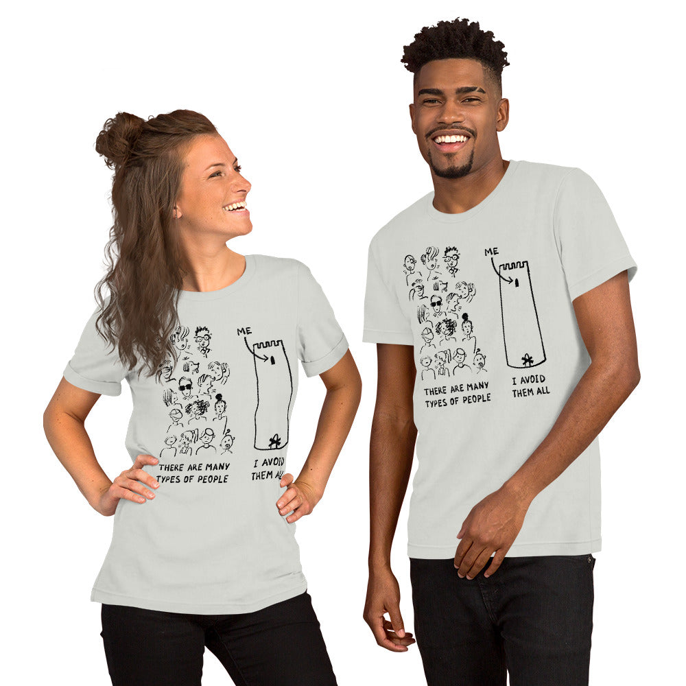 Many Types of People in the World Finnish T-Shirt - alternate view - Very Finnish Problems