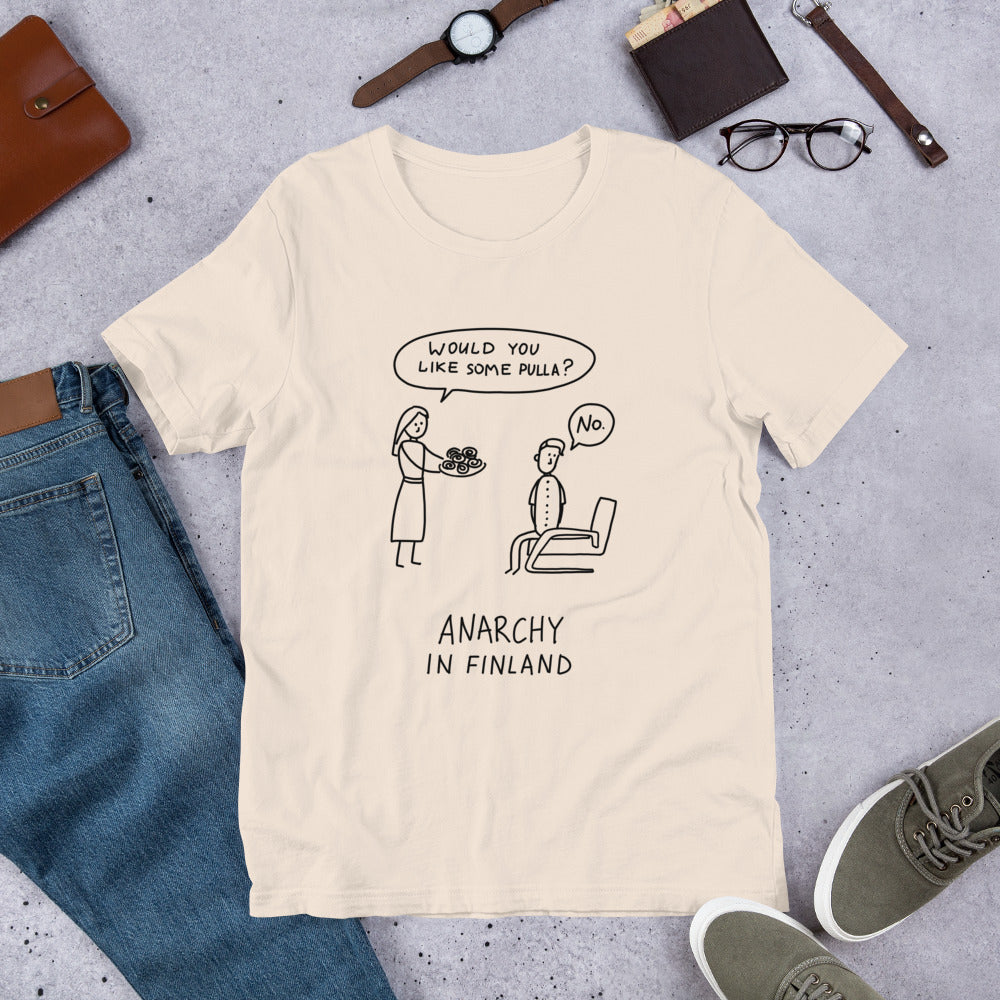 No Pulla Finnish Food T-Shirt - Finnish t-shirt from Very Finnish Problems