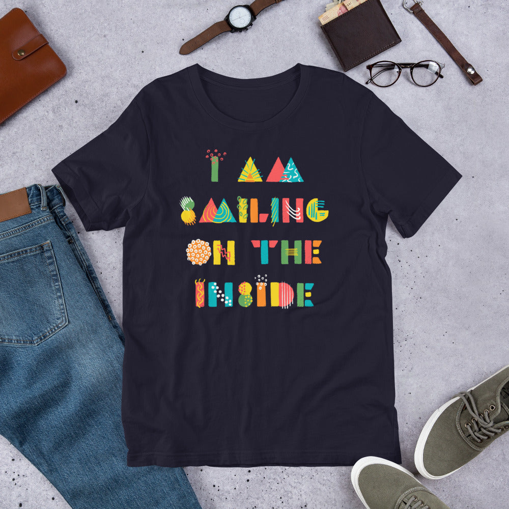 Smiling on the Inside Finnish Introvert T-Shirt - Very Finnish Problems official t-shirt