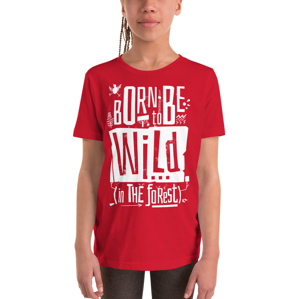 Born to be Wild Finnish Nature Youth T-Shirt - Finnish youth t-shirt from Very Finnish Problems