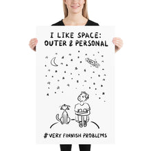Load image into Gallery viewer, I like Space: Outer and Personal Poster
