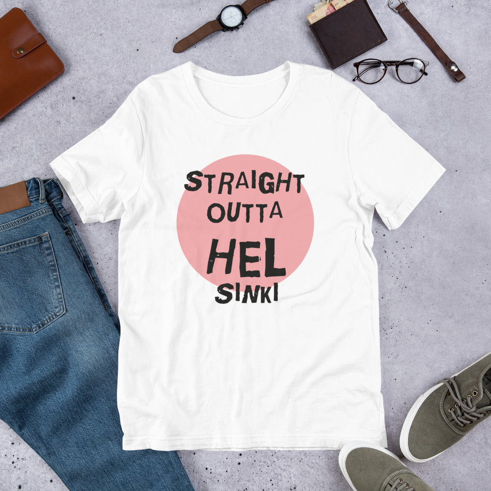 Straight Outta Hel Finnish Helsinki T-Shirt - Finnish t-shirt from Very Finnish Problems