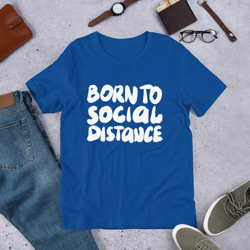 Born to Social Distance Finnish Introvert T-Shirt - Finnish t-shirt from Very Finnish Problems