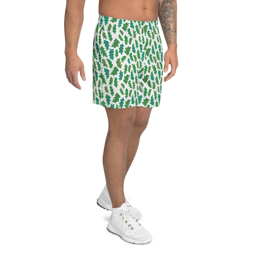 Forest Leaves Athletic Finnish Nature Men's Shorts - alternate view - Very Finnish Problems