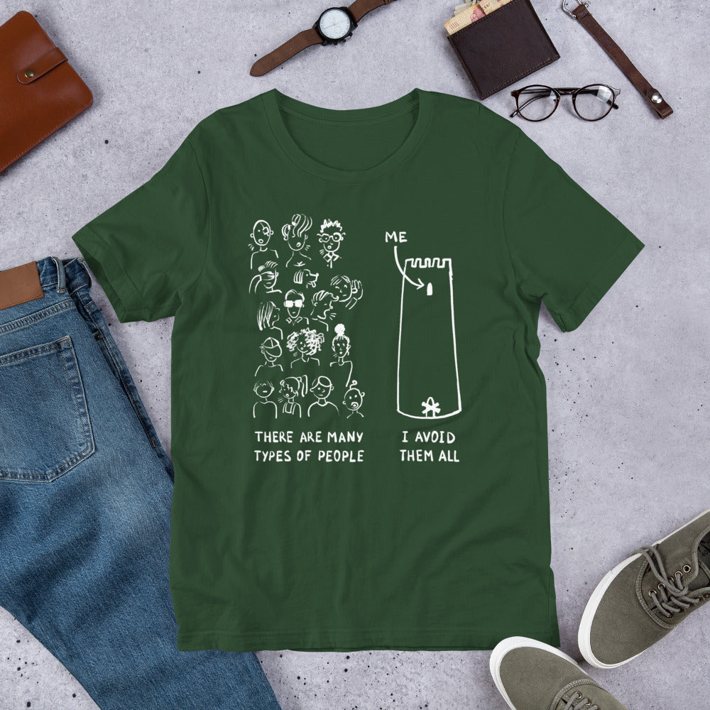 Many Types of People in the World Finnish T-Shirt - Finnish t-shirt from Very Finnish Problems