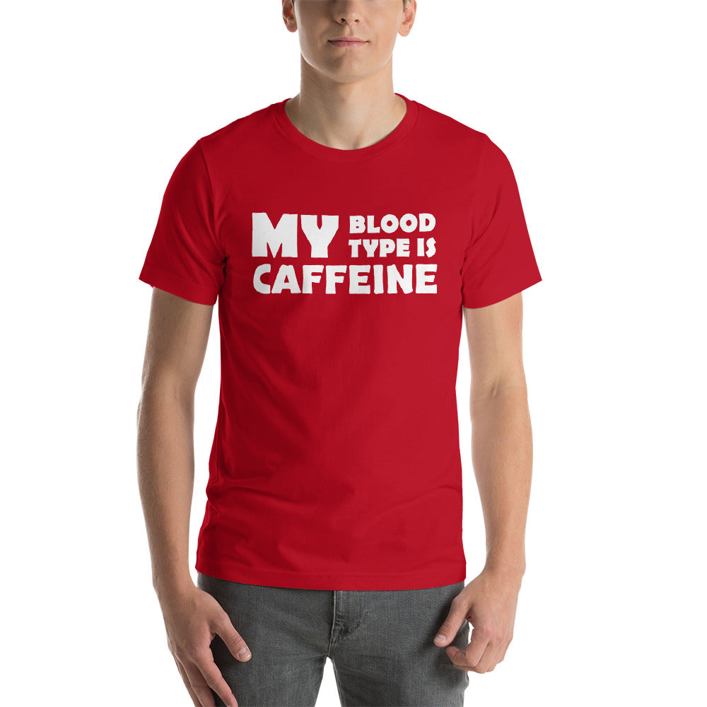Caffeine Blood Type Finnish Coffee T-Shirt - Finnish t-shirt from Very Finnish Problems