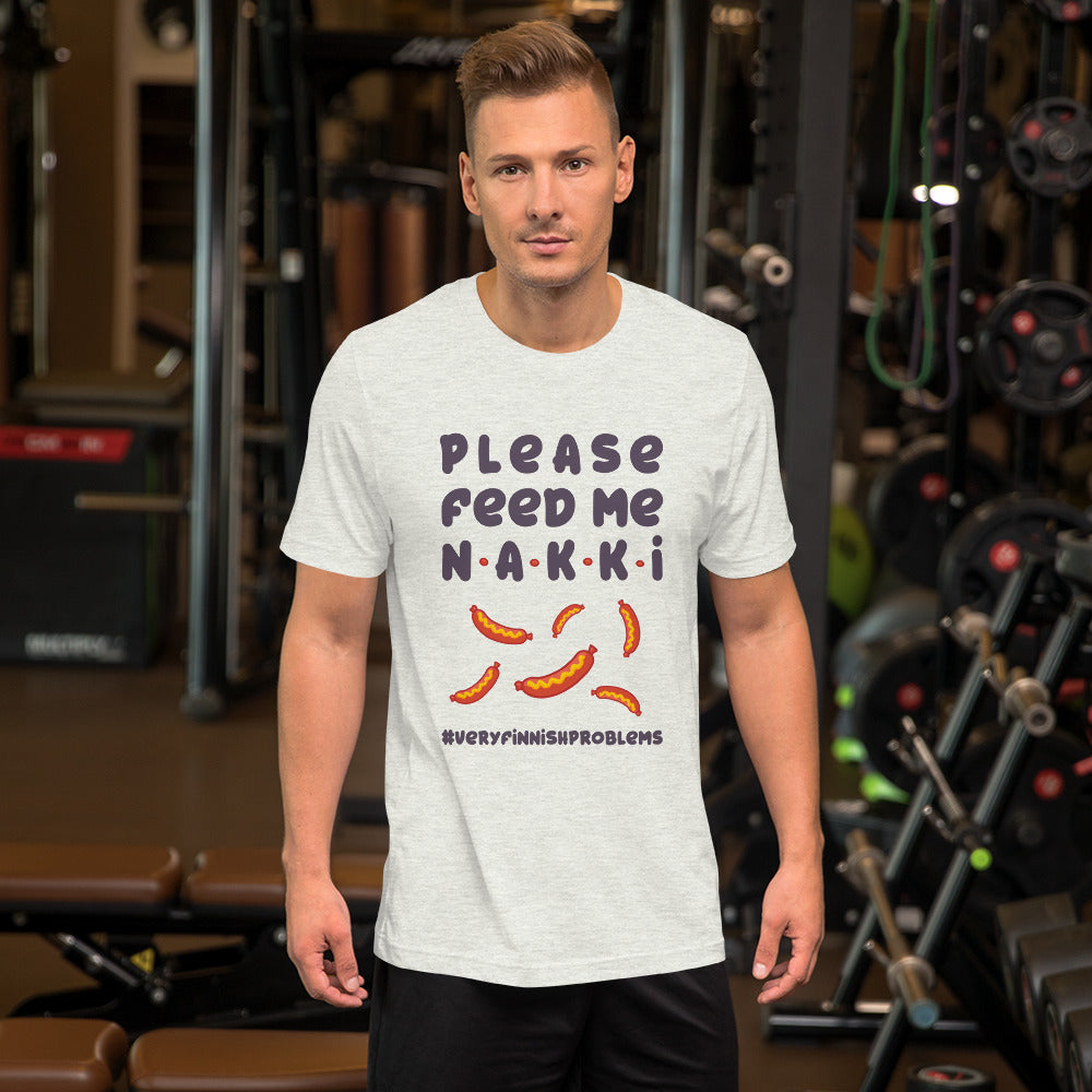 Feed Me Nakki Finnish Food T-Shirt - alternate view - Very Finnish Problems