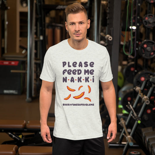Feed Me Nakki Finnish Food T-Shirt - alternate view - Very Finnish Problems