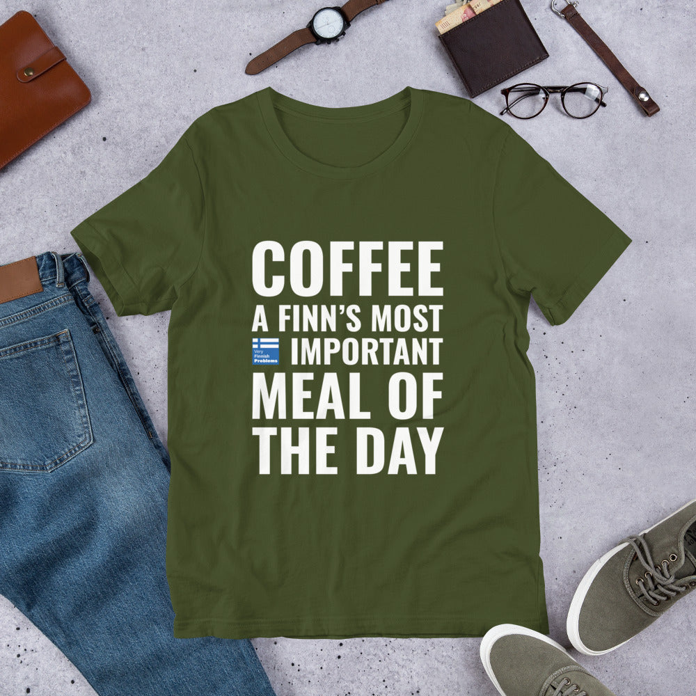 Coffee Meal of the Day Finnish Lifestyle T-Shirt - Finnish t-shirt from Very Finnish Problems