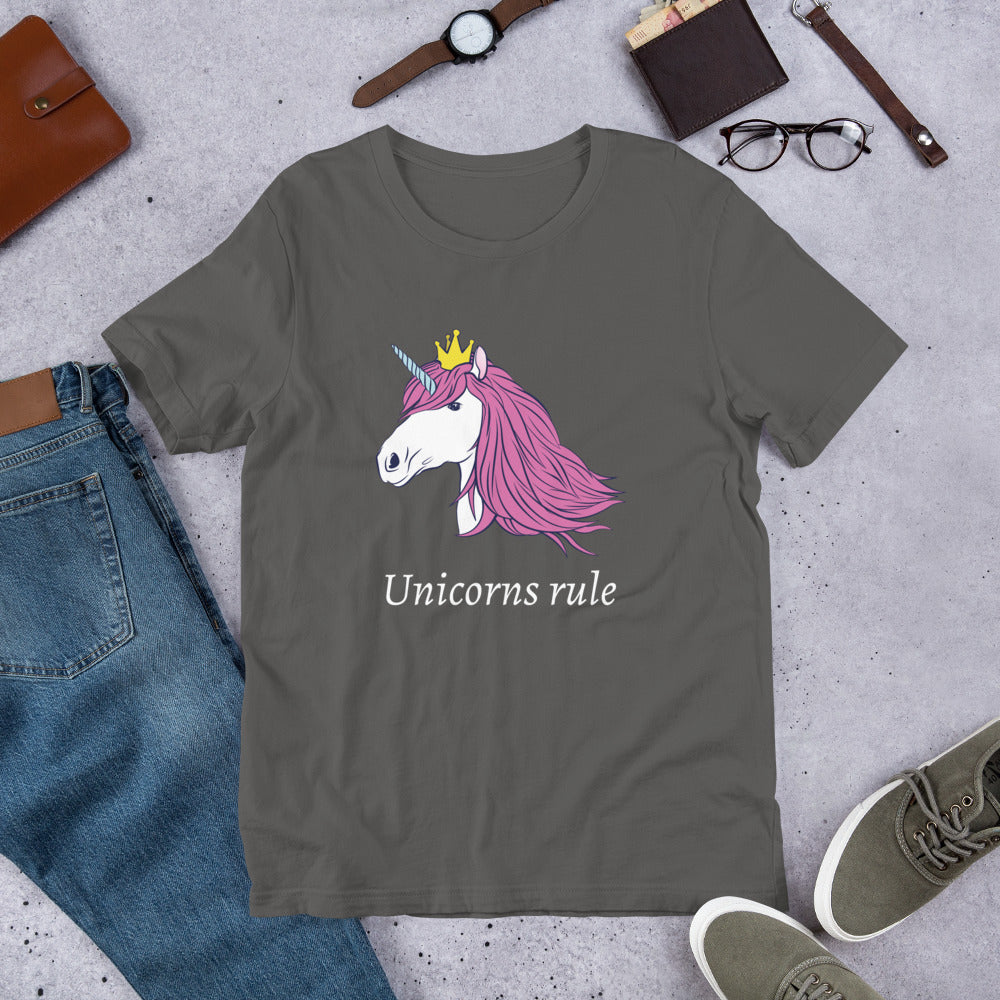 Unicorns Rule Finnish Humour T-Shirt - Finnish t-shirt from Very Finnish Problems