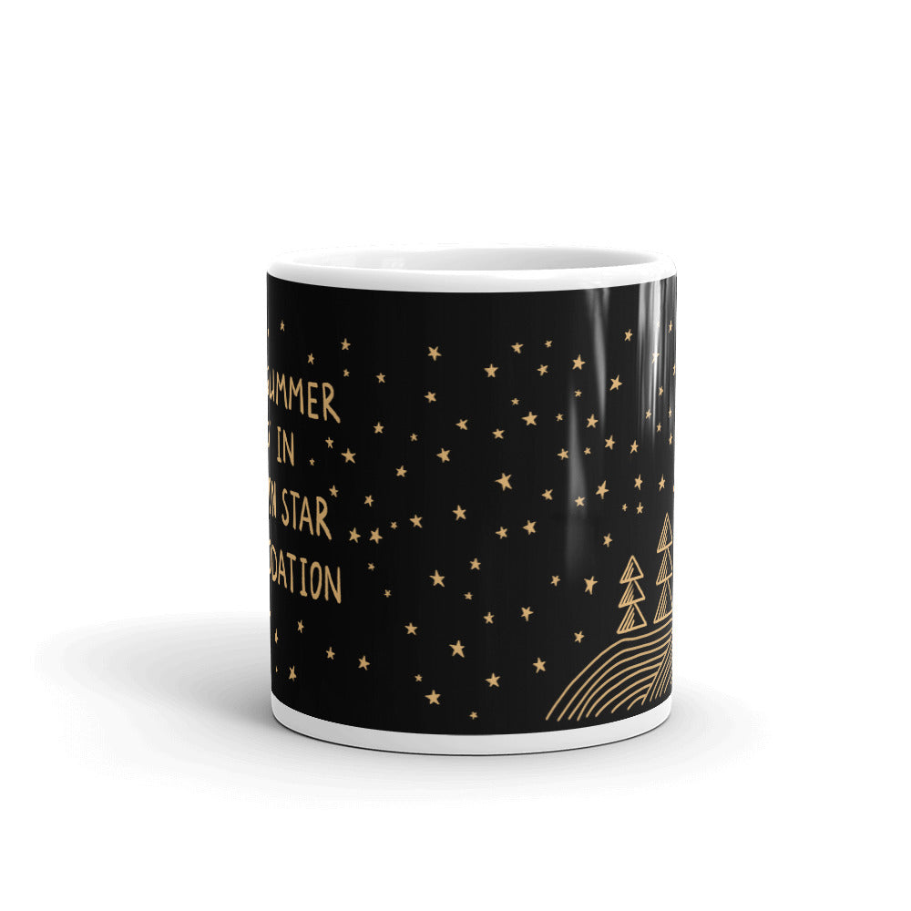 Mug with a text 5 billion star accommodation