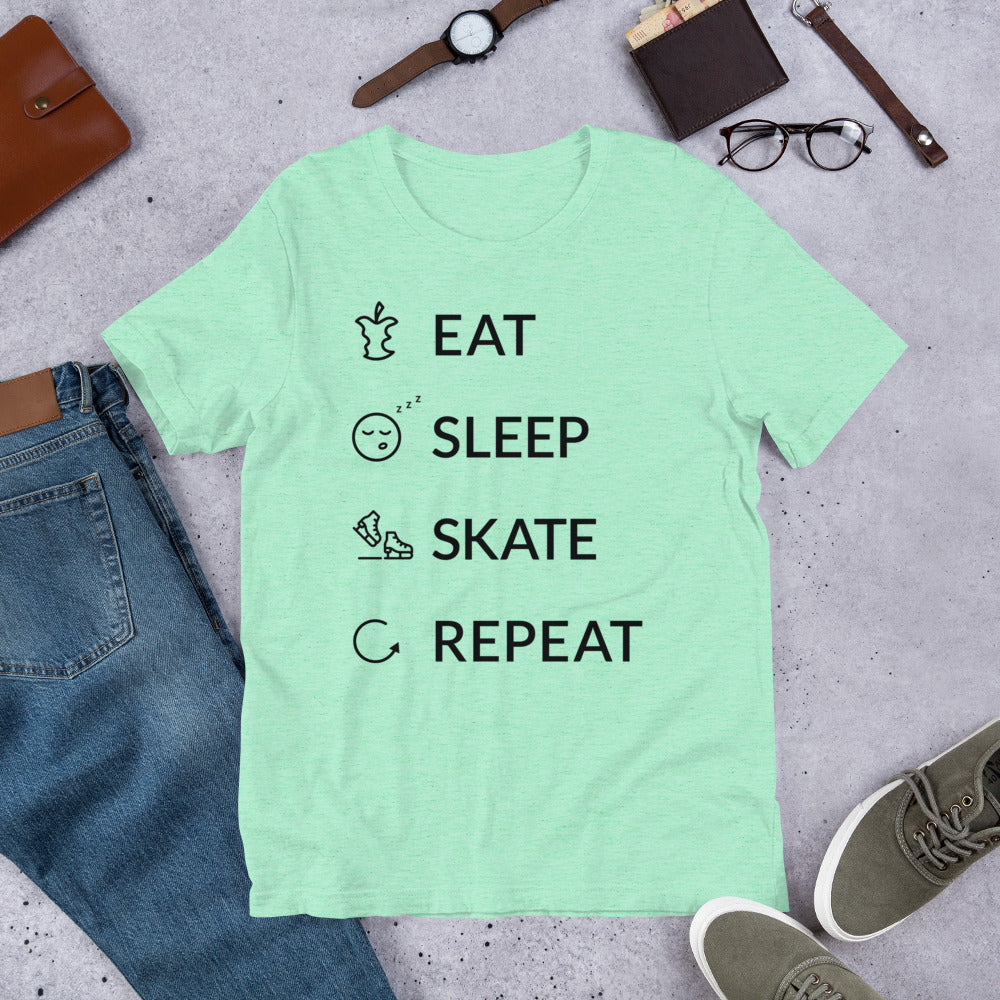 Eat Sleep Skate Repeat Finnish Food T-Shirt - Finnish t-shirt from Very Finnish Problems