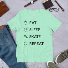 Load image into Gallery viewer, Eat Sleep Skate Repeat Unisex T-Shirt
