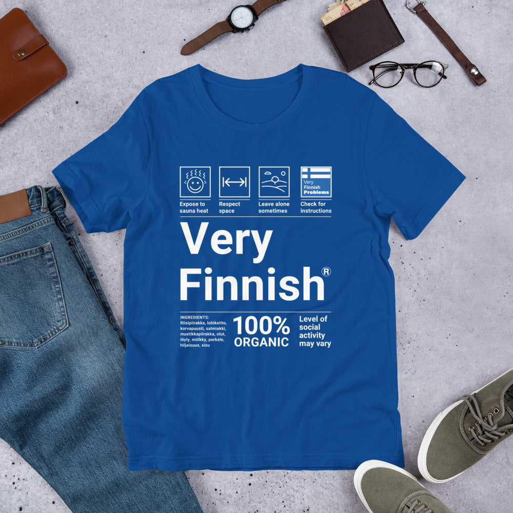 Very Finnish Service Manual Winter T-Shirt - Finnish t-shirt from Very Finnish Problems
