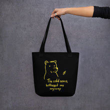 Load image into Gallery viewer, The cold never bothered me Tote bag
