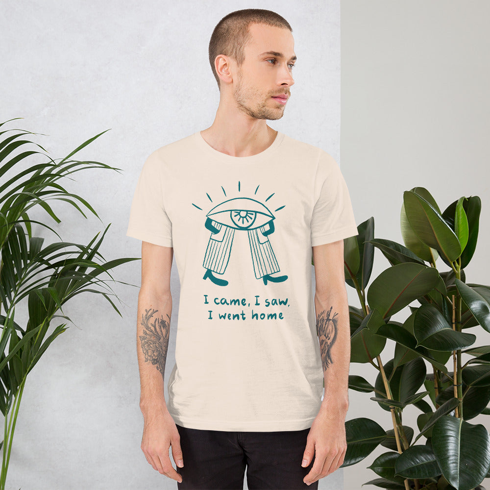 Came saw went home Finnish Introvert T-Shirt - alternate view - Very Finnish Problems