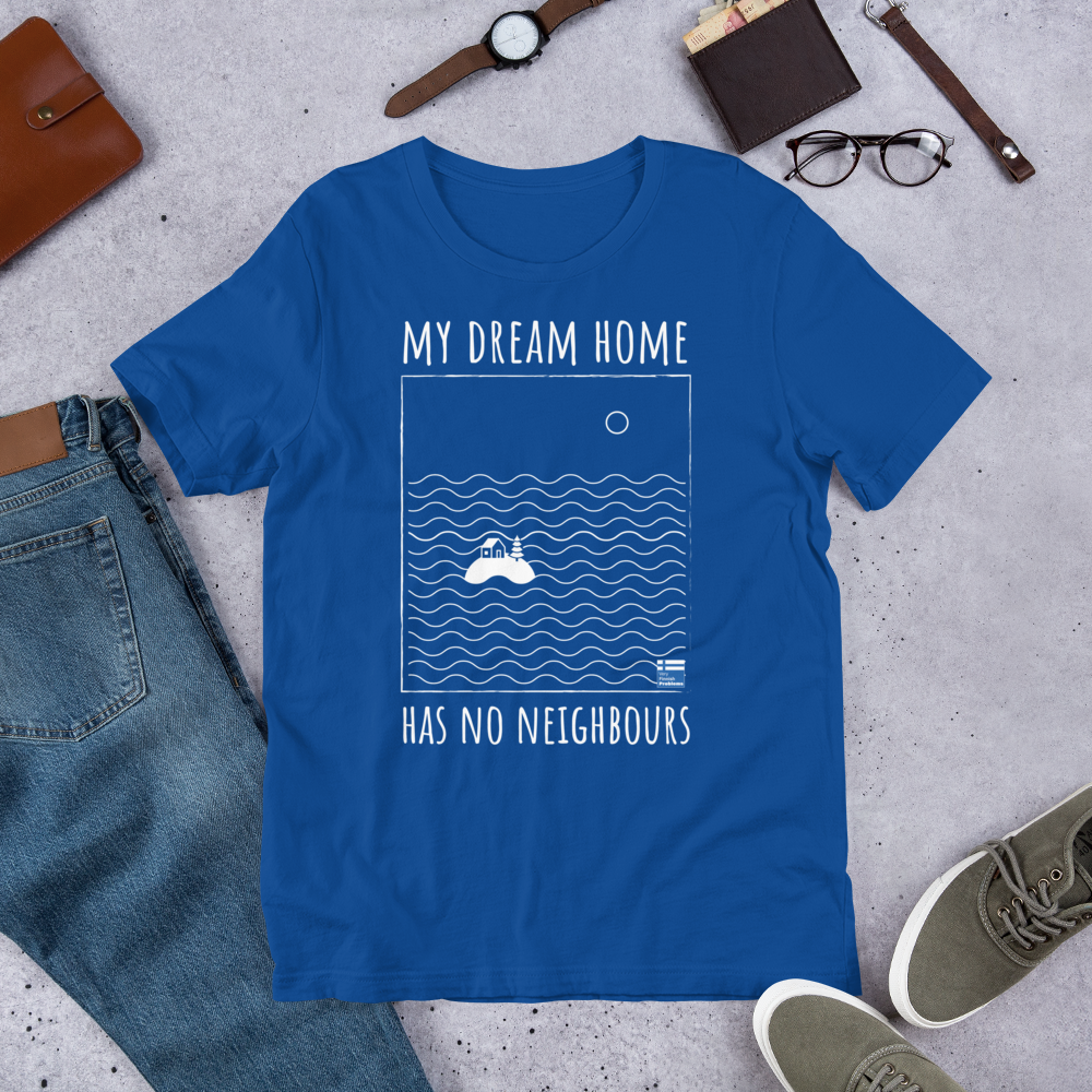 No Neighbours Finnish Introvert T-Shirt - alternate view - Very Finnish Problems
