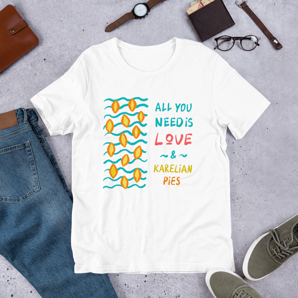 All You Need is... Karelian Pies Finnish T-Shirt - alternate view - Very Finnish Problems