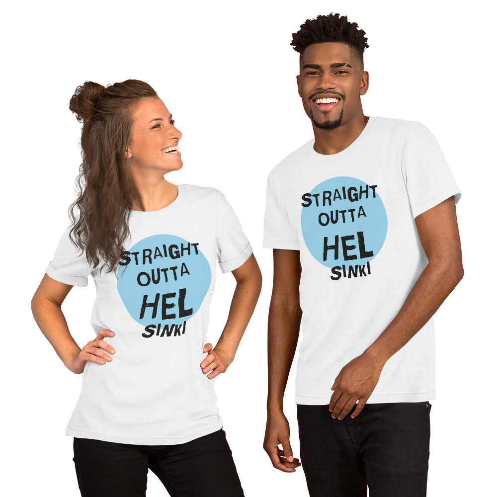 Straight Outta Hel II Finnish Helsinki T-Shirt - Finnish t-shirt from Very Finnish Problems