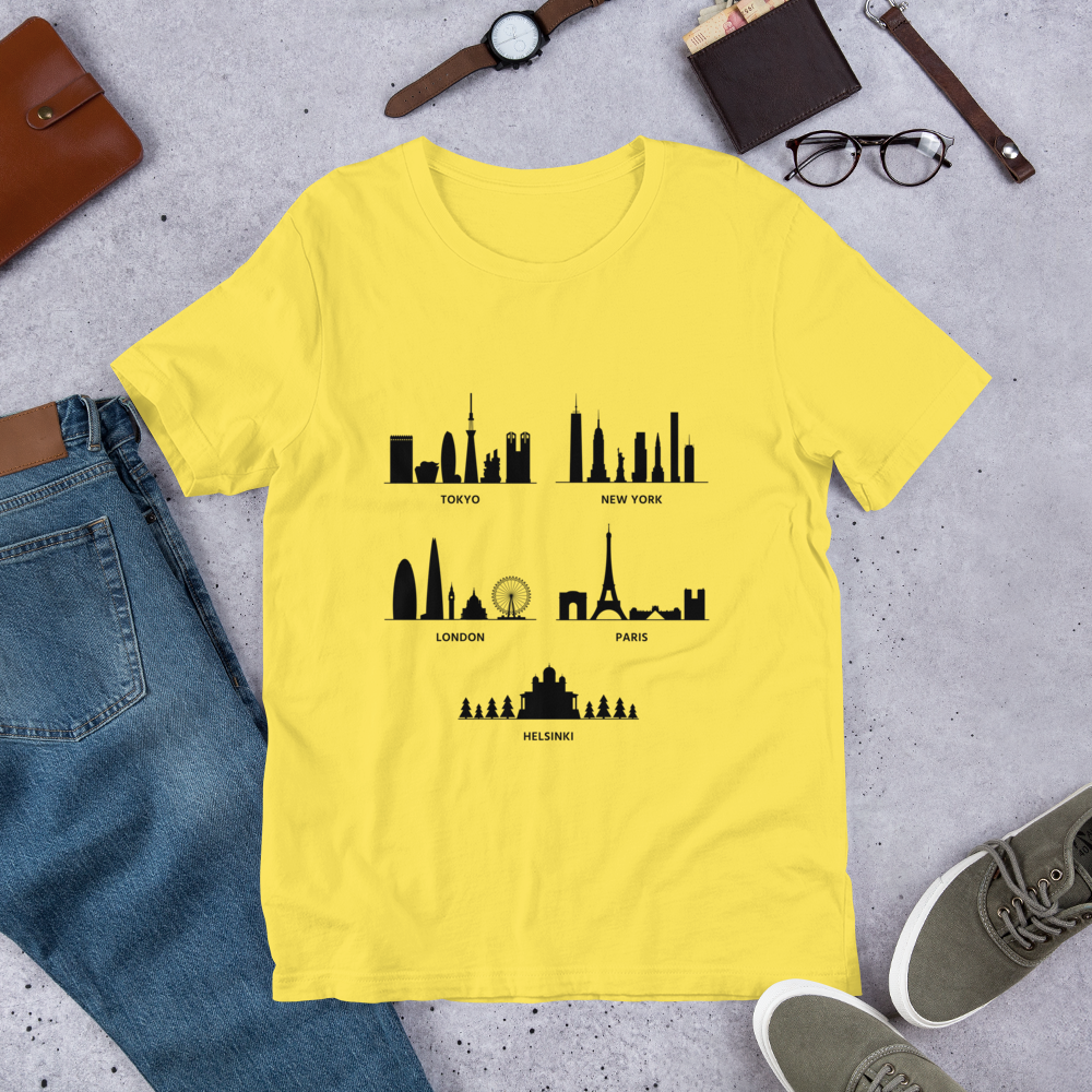 Helsinki Skyline Finnish Culture T-Shirt - Finnish t-shirt from Very Finnish Problems