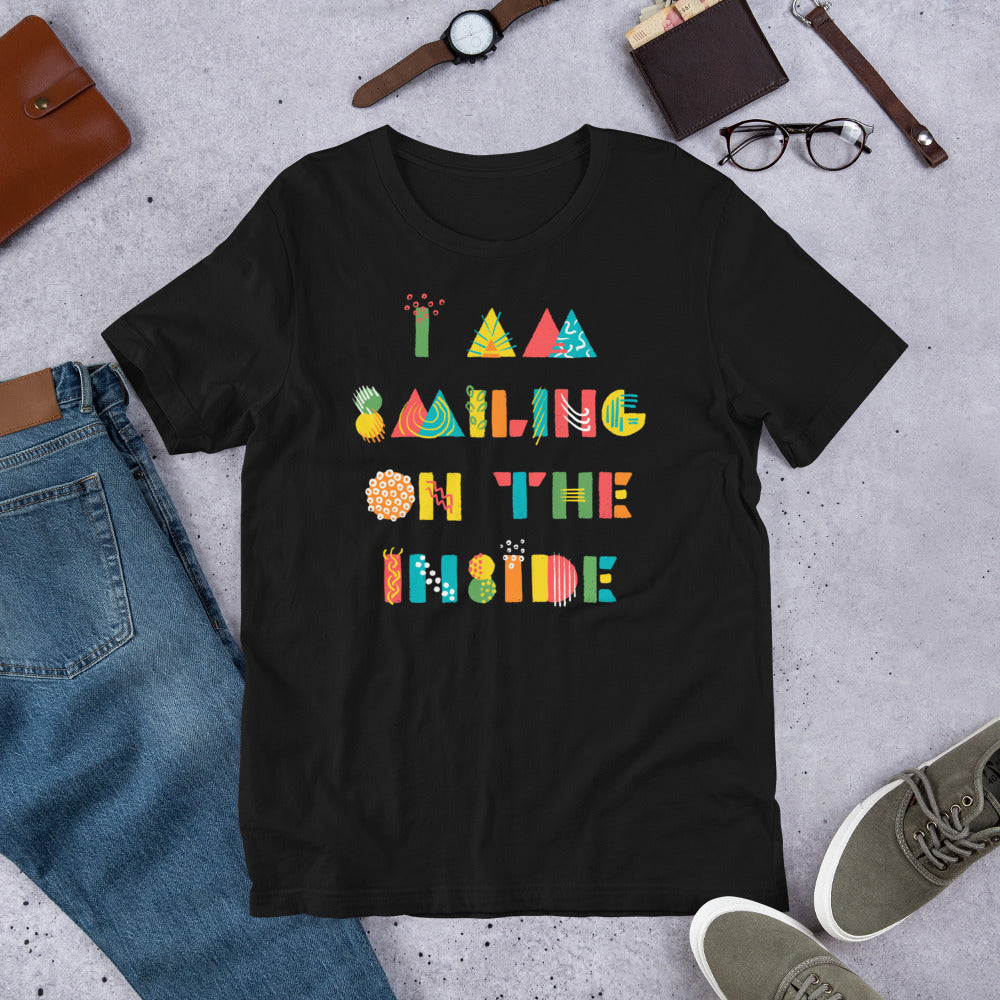 Smiling on the Inside Finnish Introvert T-Shirt - Finnish t-shirt from Very Finnish Problems