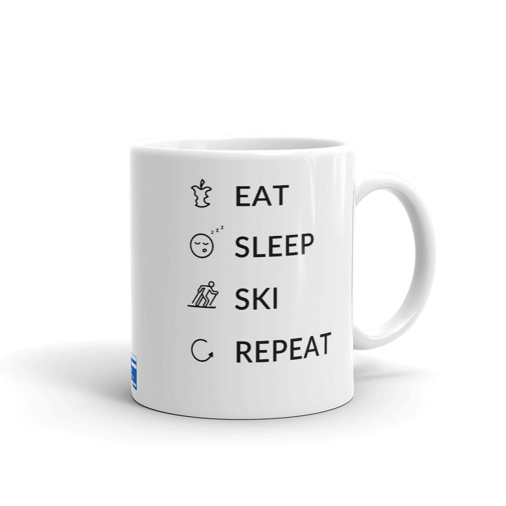Eat Sleep Ski Repeat Mug