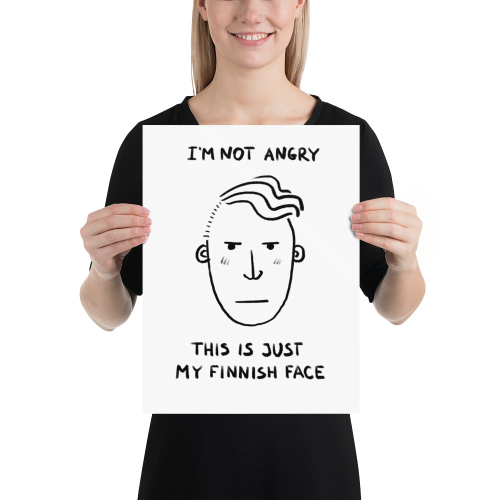 Finnish Face Humour Men's Poster - alternate view - Very Finnish Problems