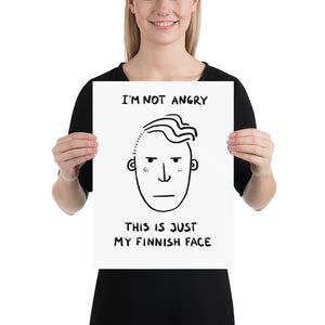 Finnish Face Male Poster