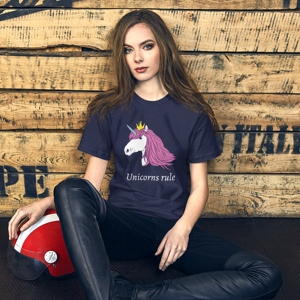Unicorns Rule Finnish Humour T-Shirt - Finnish t-shirt from Very Finnish Problems