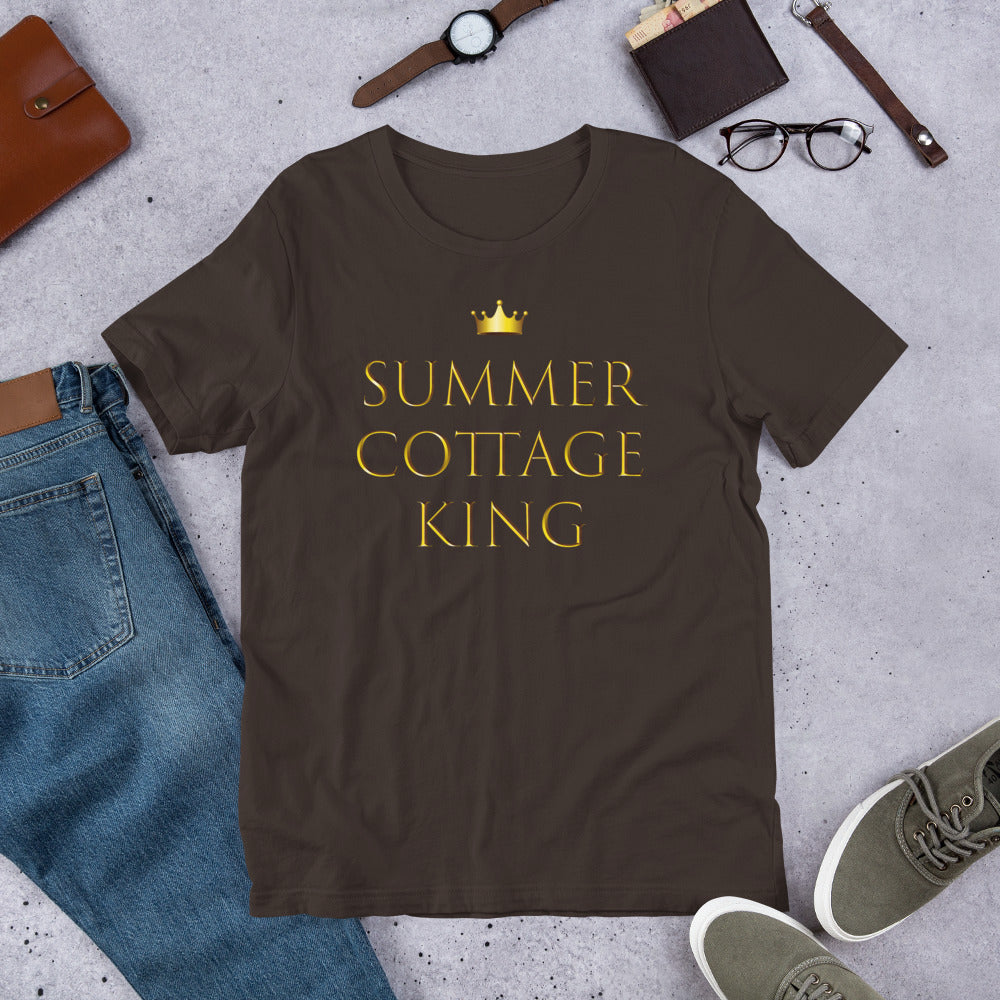 Summer Cottage King Finnish Lifestyle T-Shirt - Finnish t-shirt from Very Finnish Problems
