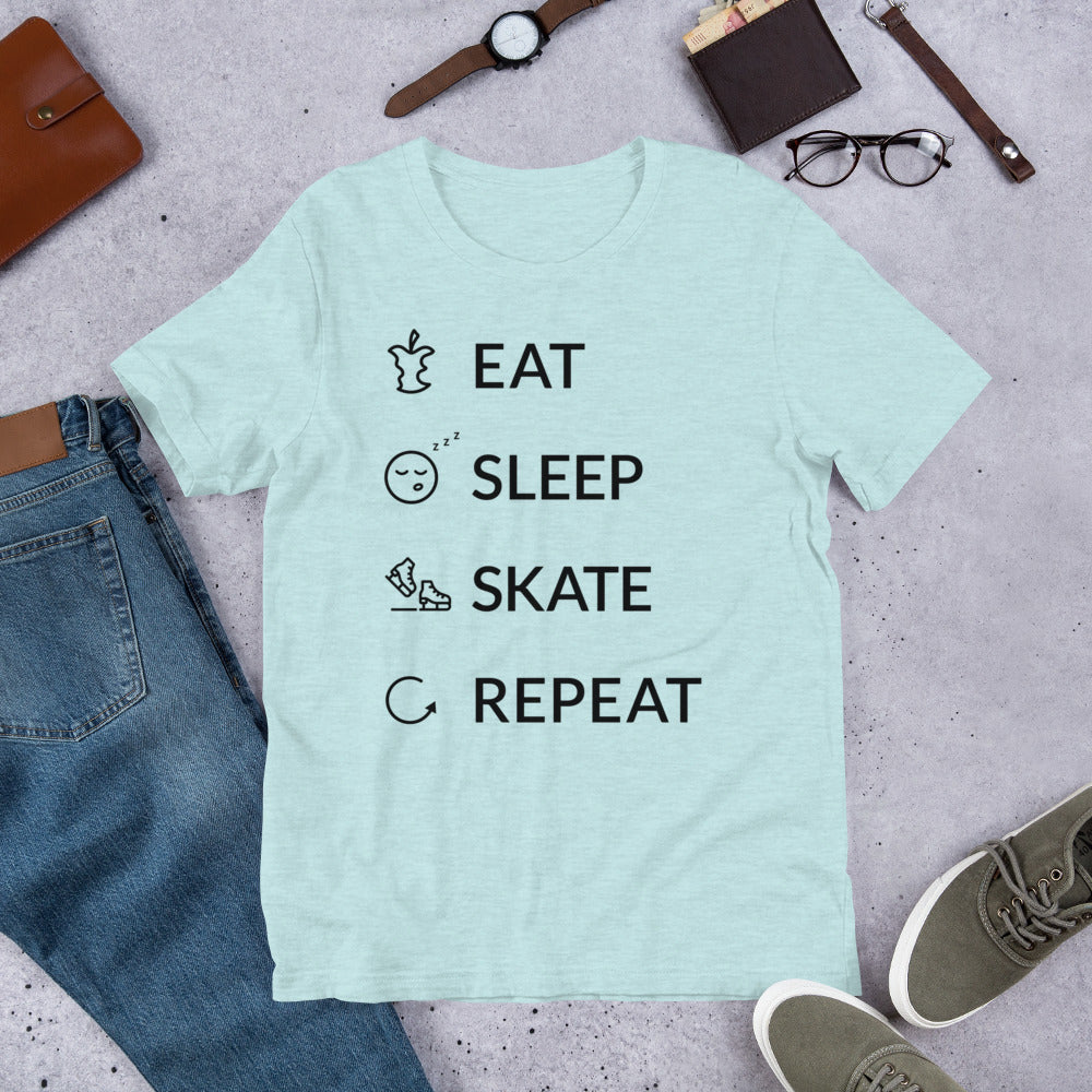 Eat Sleep Skate Repeat Finnish Food T-Shirt - Finnish t-shirt from Very Finnish Problems