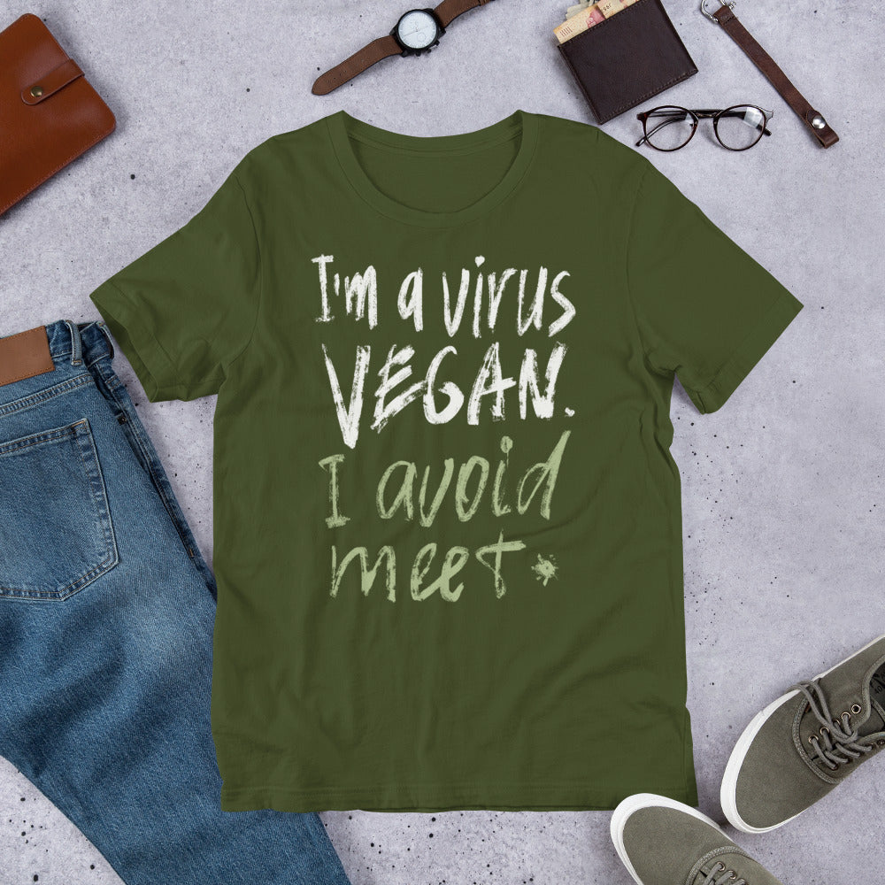 Virus Vegan Finnish Introvert T-Shirt - alternate view - Very Finnish Problems