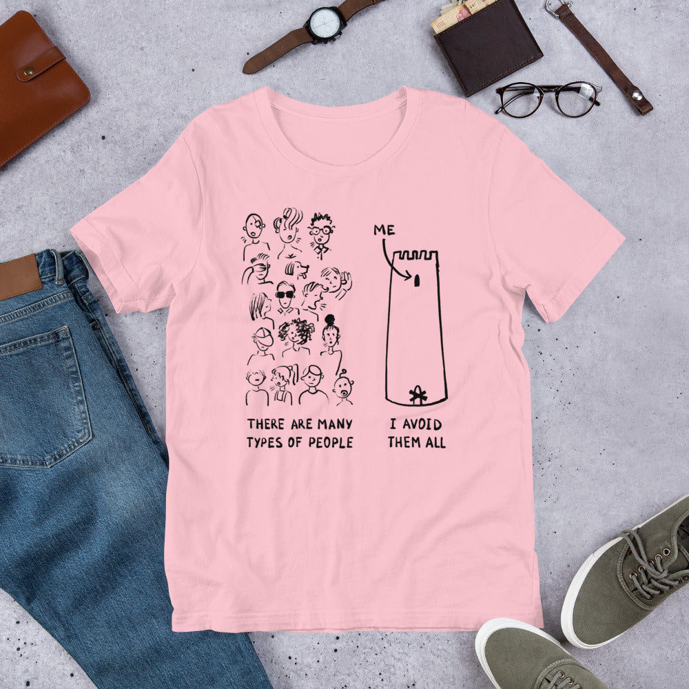 Many Types of People in the World Finnish T-Shirt - Finnish t-shirt from Very Finnish Problems