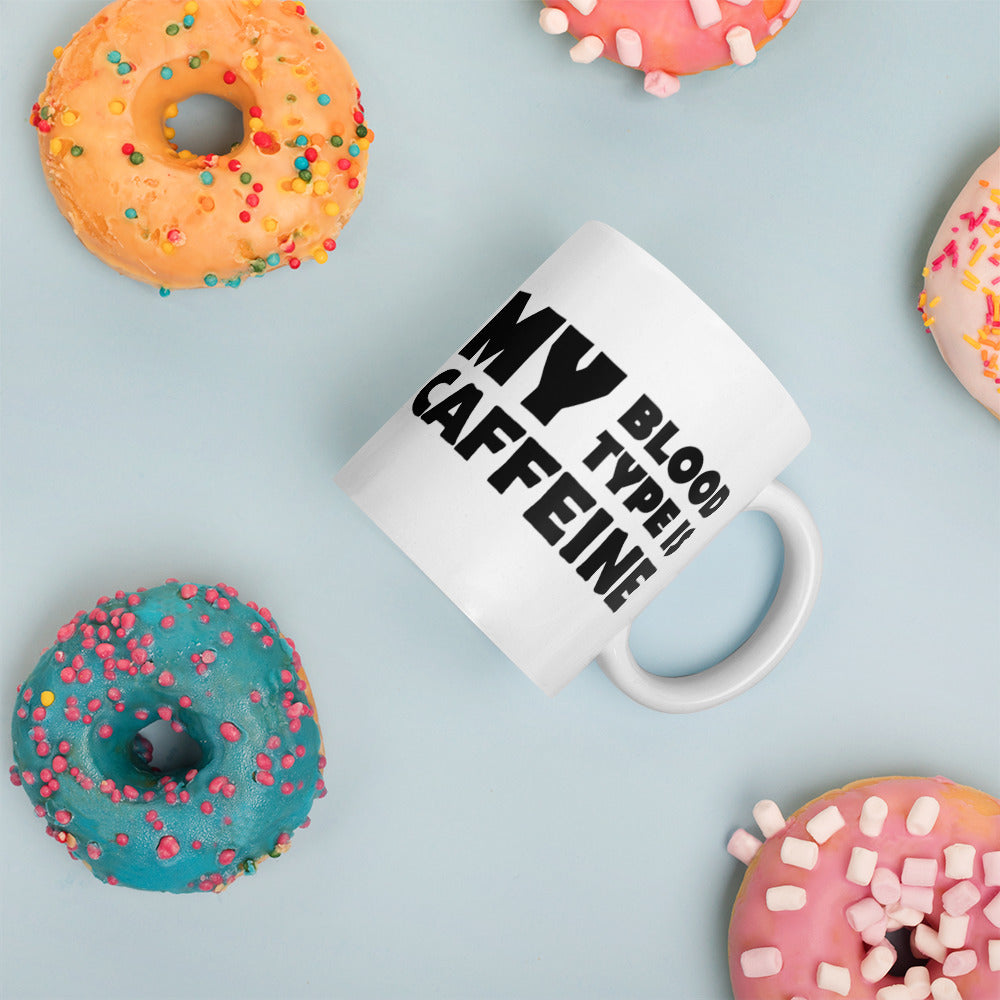 Caffeine Blood Type Finnish Coffee Mug - Very Finnish Problems official mug