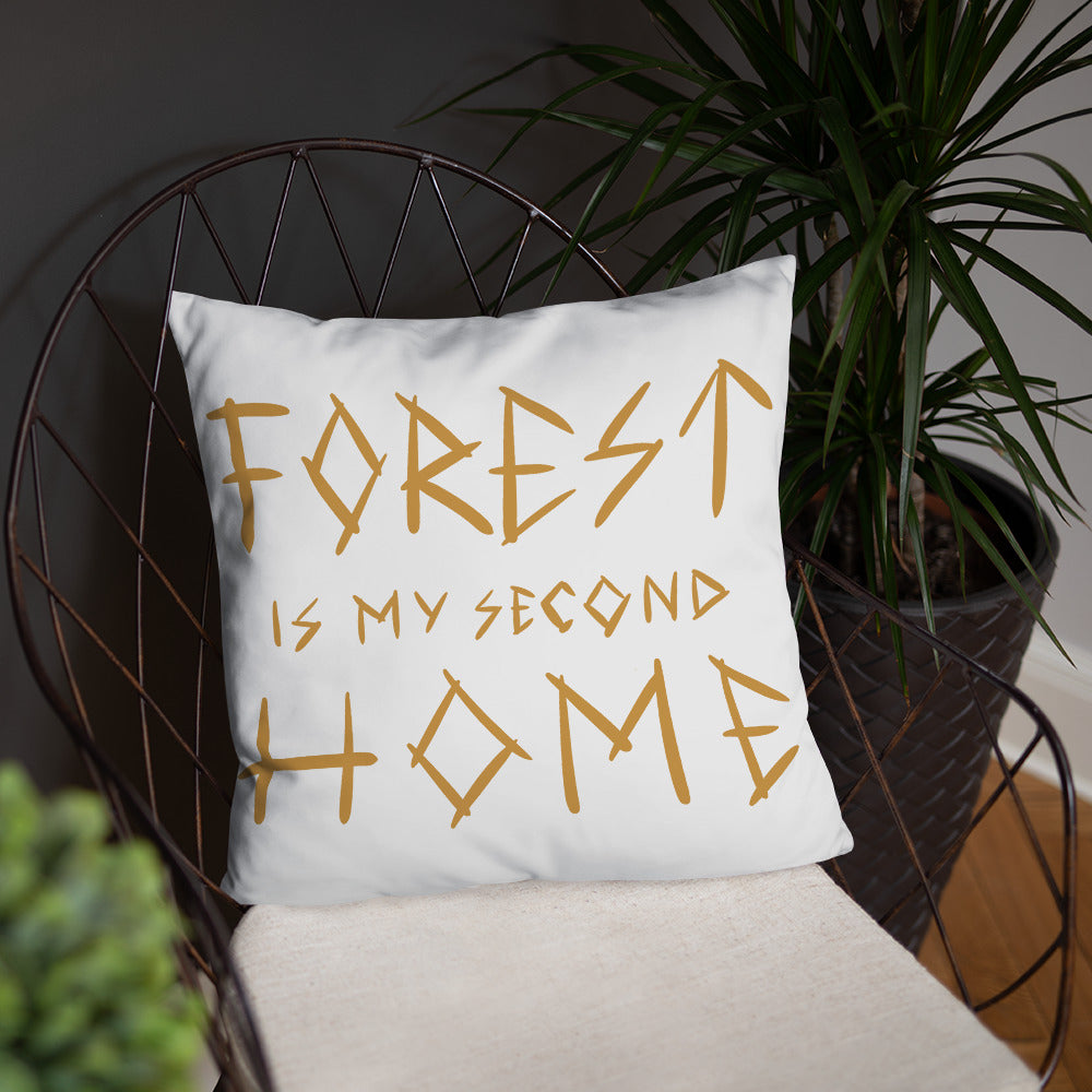 Forest is my 2nd Home Basic Pillow - Finnish home furnishing from Very Finnish Problems
