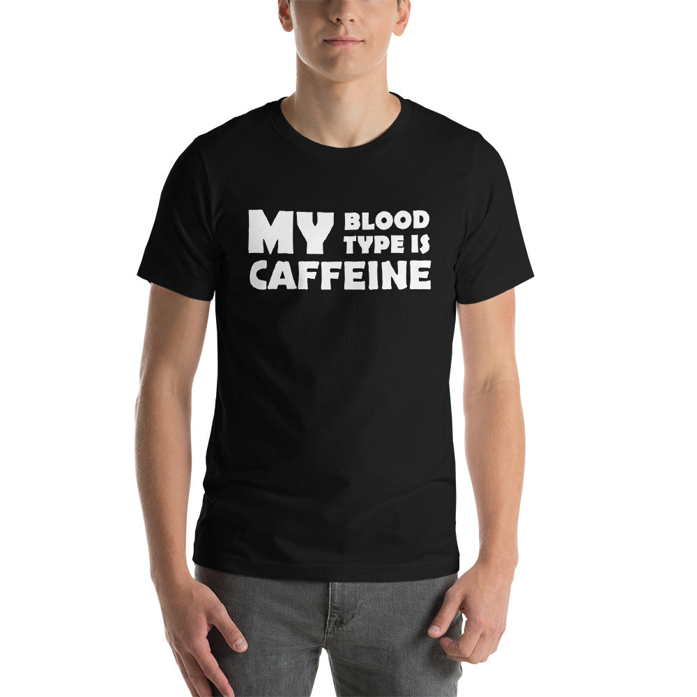 Caffeine Blood Type Finnish Coffee T-Shirt - Finnish t-shirt from Very Finnish Problems