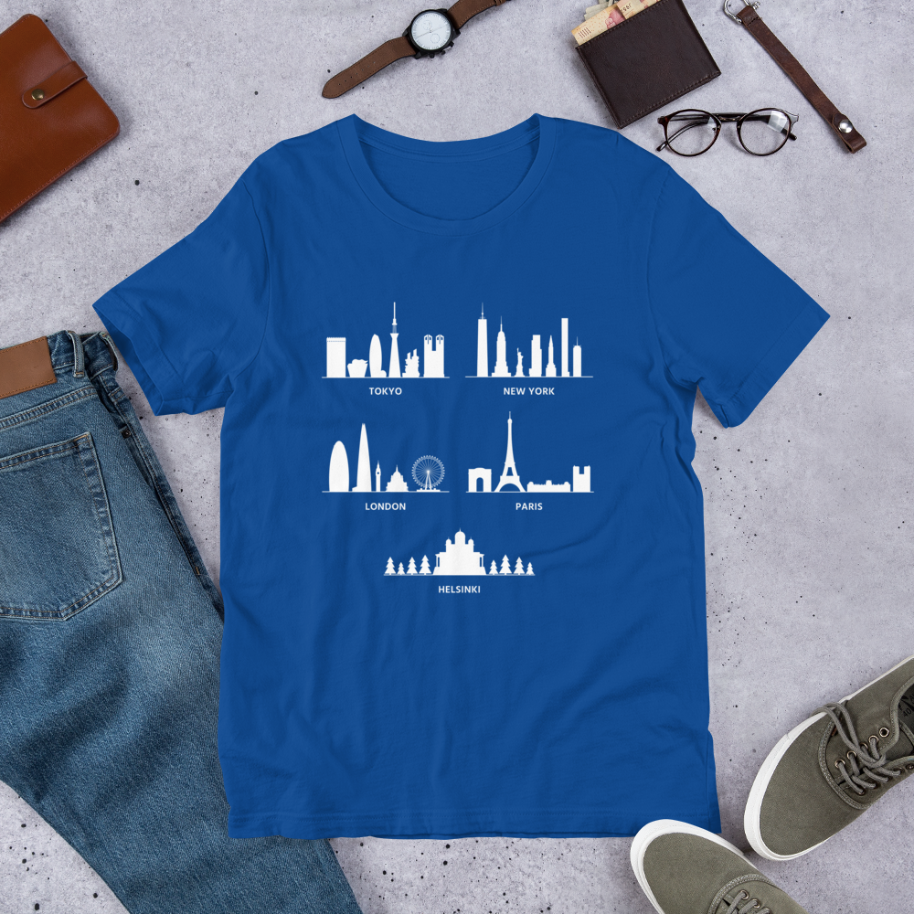 Helsinki Skyline Finnish Culture T-Shirt - alternate view - Very Finnish Problems