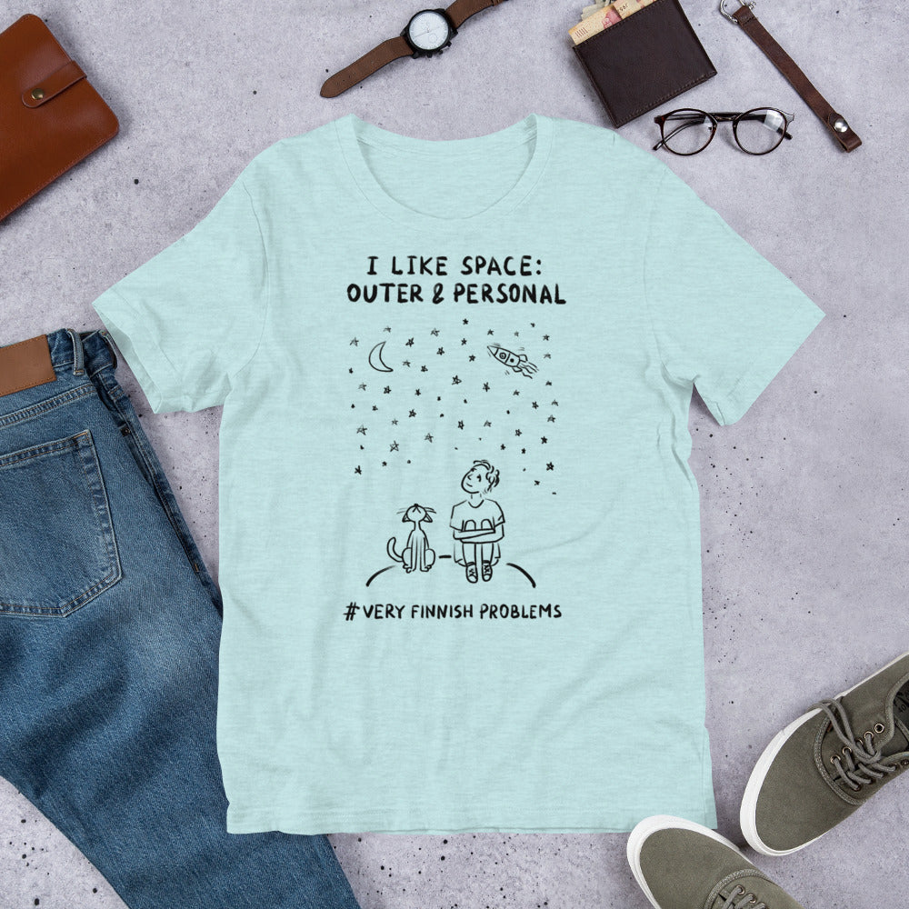 Outer & Personal Space Finnish Introvert T-Shirt - Finnish t-shirt from Very Finnish Problems