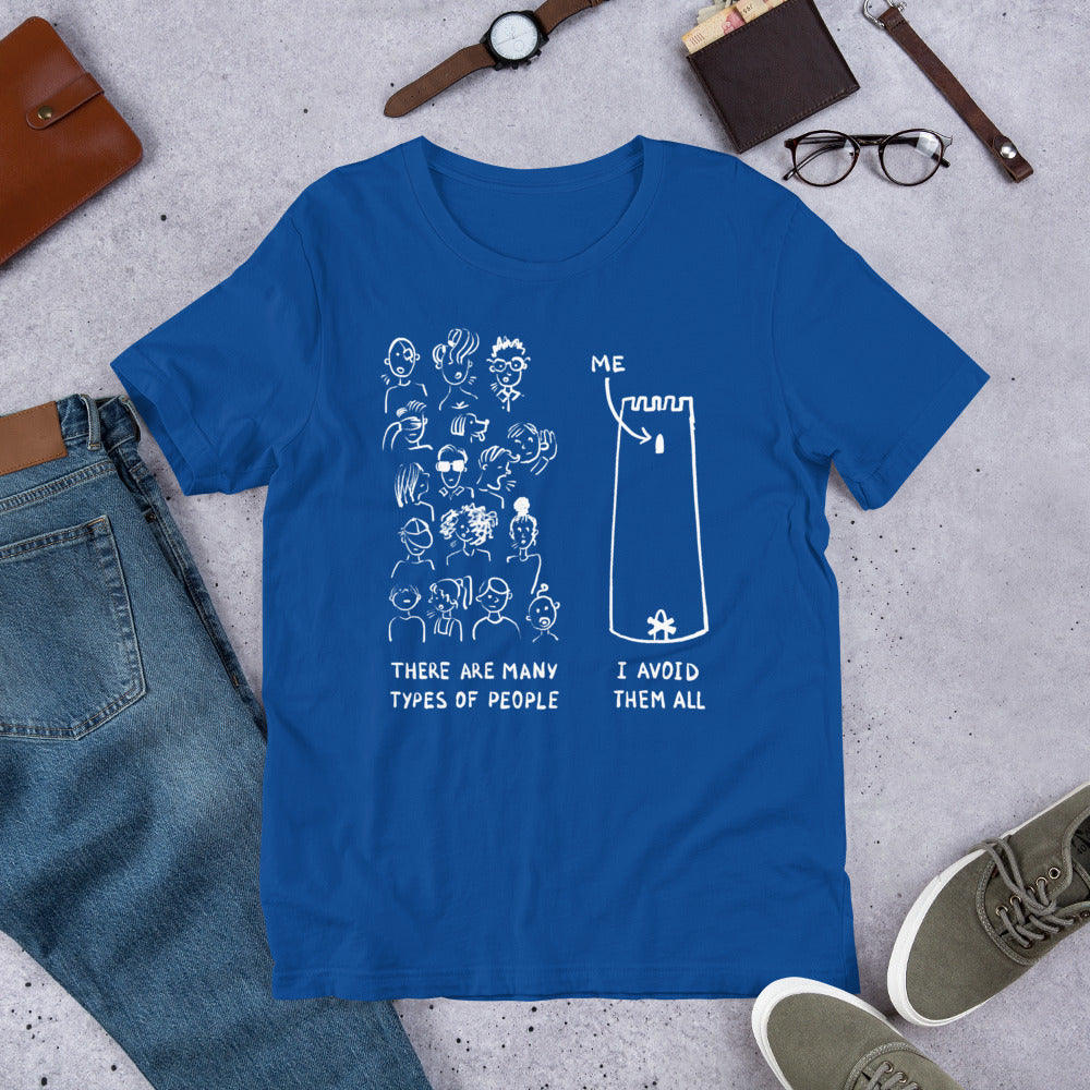 Many Types of People in the World Finnish T-Shirt - Finnish t-shirt from Very Finnish Problems