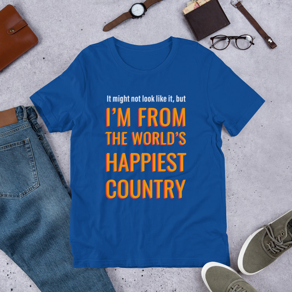Happiest Country Finnish Humour T-Shirt - Finnish t-shirt from Very Finnish Problems