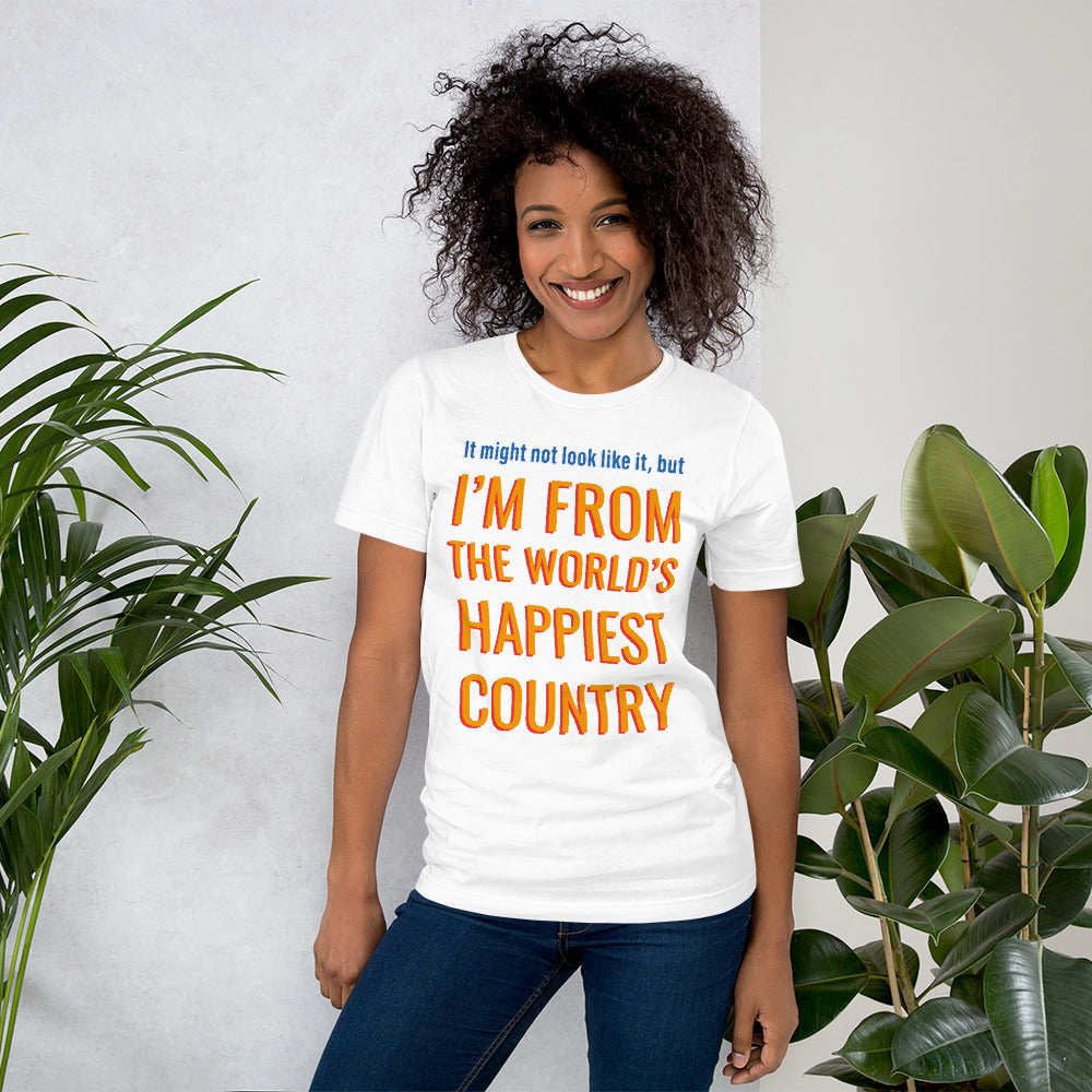 Happiest Country Finnish Humour T-Shirt - Finnish t-shirt from Very Finnish Problems